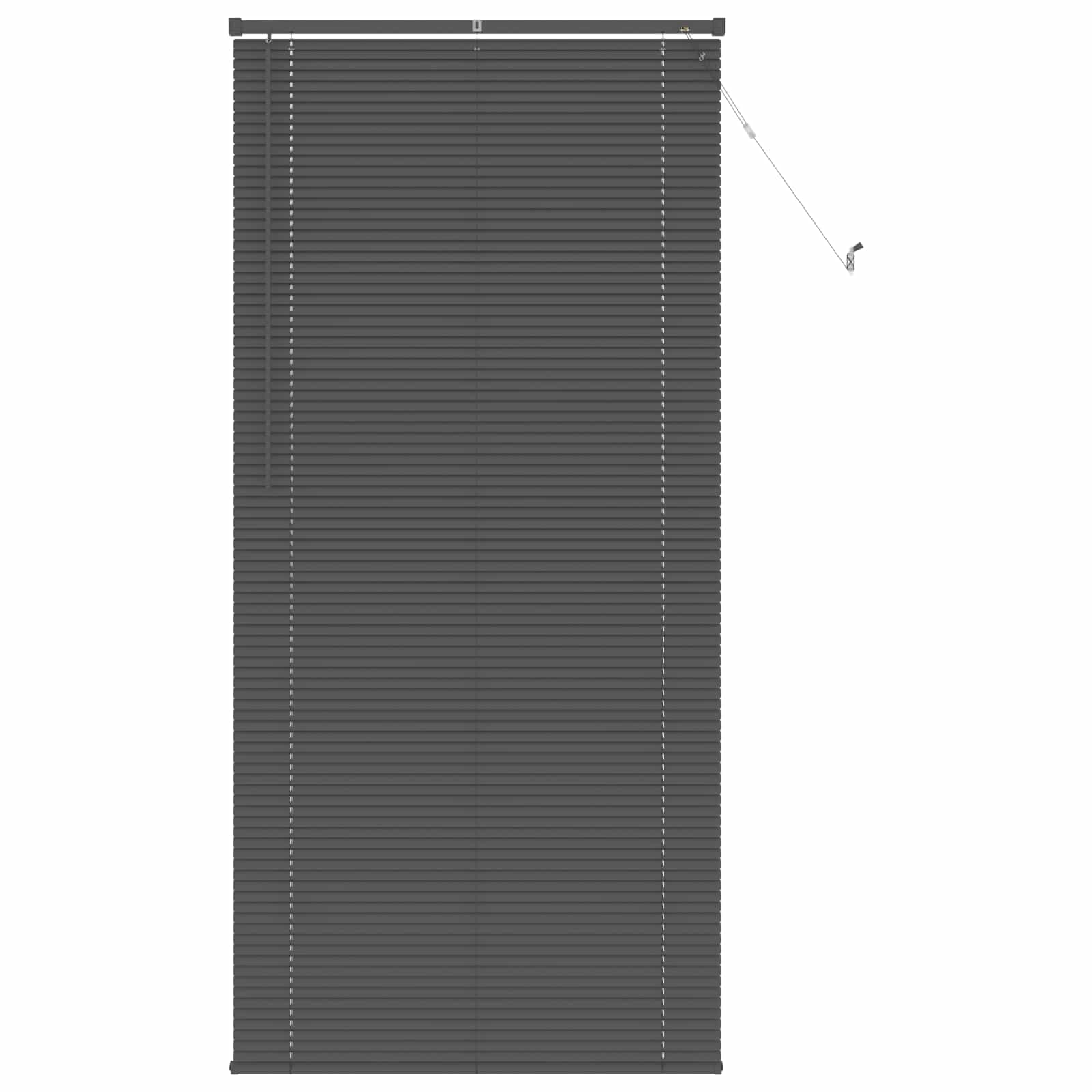 vidaXL Store Vénitien Gris Argenté 213 x 80 cm 25 mm PVC - 2