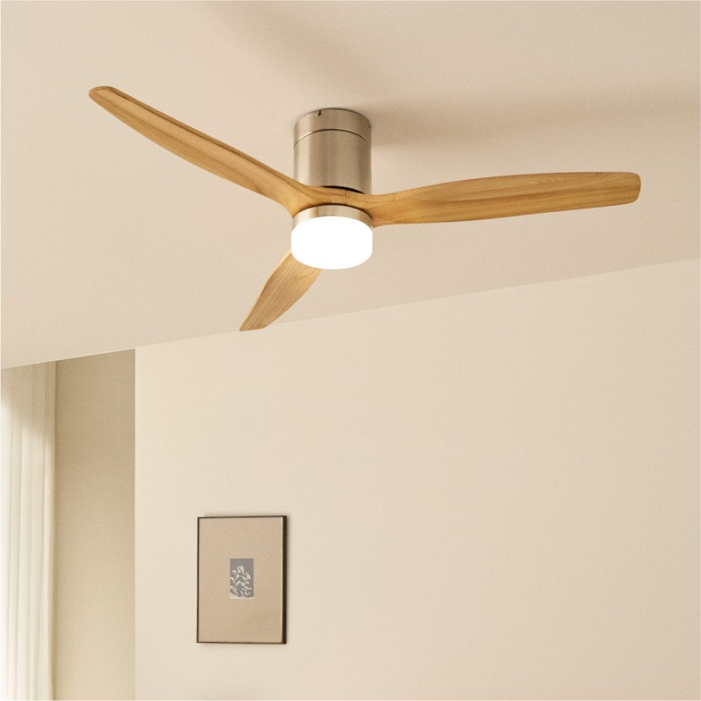 CREATE - WIND CALM M - Ventilateur de plafond silencieux 40W avec pales techniques en ABS Ø132cm avec eclaraige sans wifi - 2