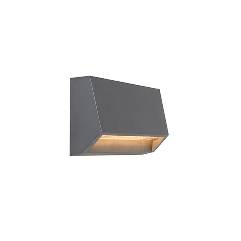 Qazqa nowoczesny lampa ścienna zewnętrzna do ogród - Sandstone - szary, żarówkami LED 3.5w, non-replaceable-led, 16cm, IP65