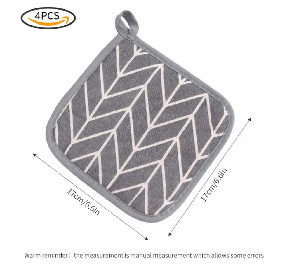 Set di 2 presine da forno in silicone, resistenti al calore, mini presine da forno spesse, antiscottatura, per cucinare al forno (grigio) | Leroy Merlin