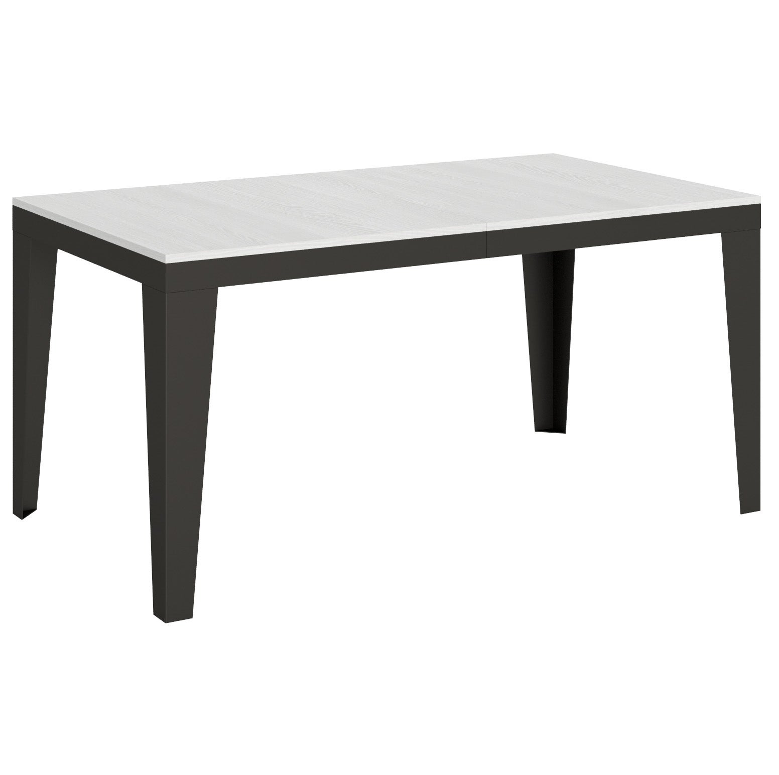 Stół rozkładany 90x160/264 cm Flame Evolution Biały Jesion Stelaż Antracyt