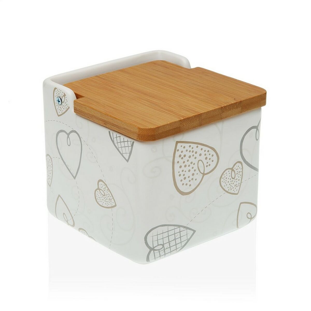 Salière Avec Couvercle Versa Aqua 2 Céramique Dolomite 12,2 X 11,5 X 12,2 Cm à Prix