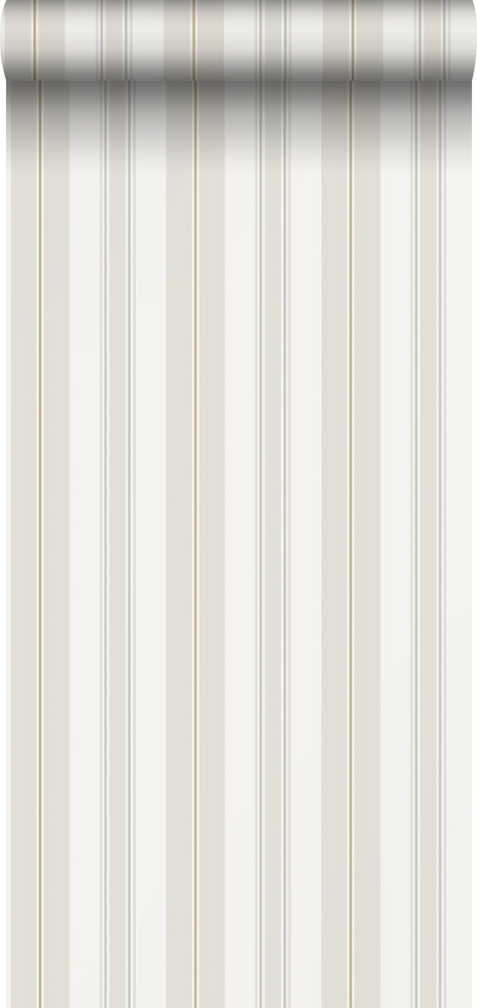Papel pintado rayas beige - 53 cm x 10.05 m - borastapeter