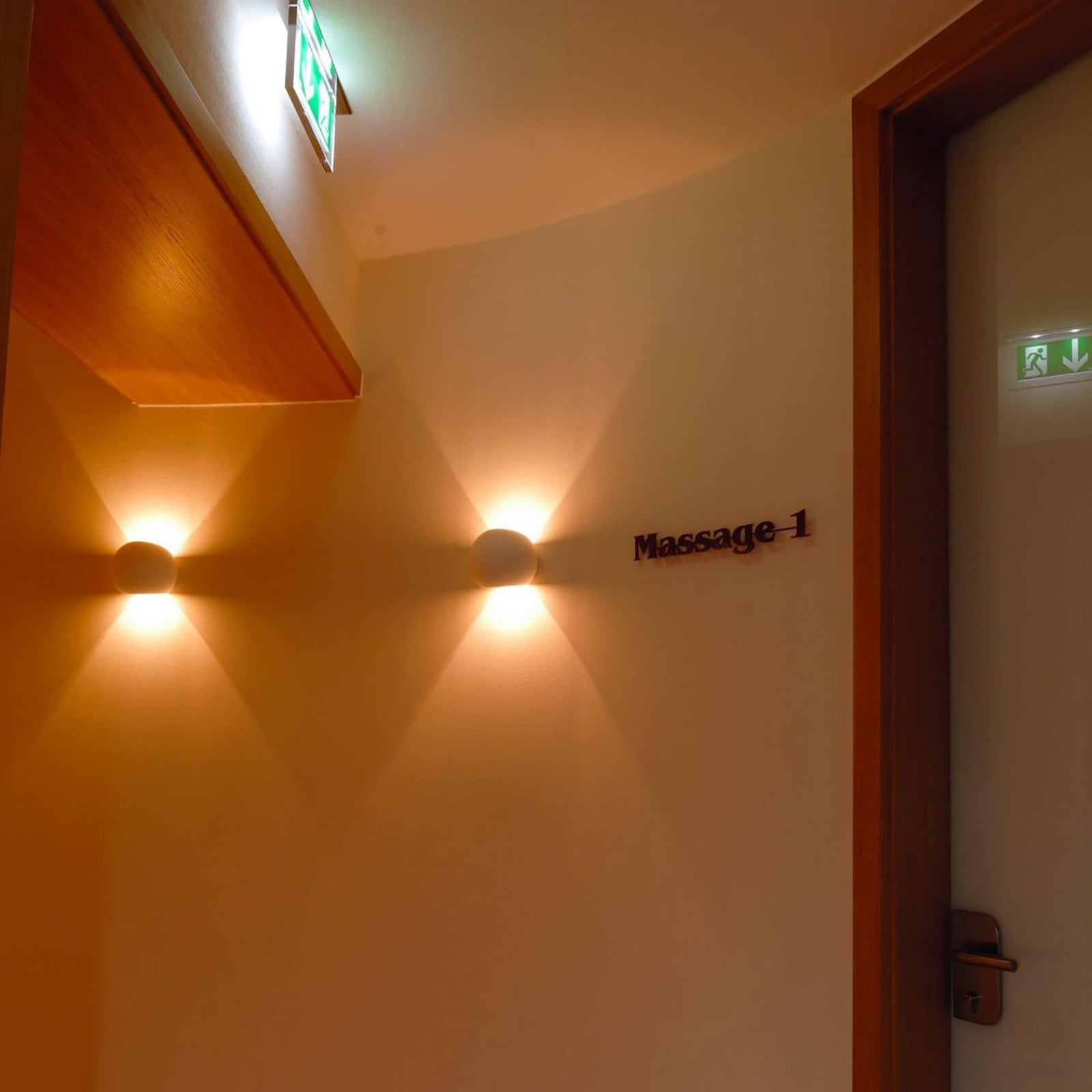 Applique murale boule plâtre boule LED G9 double émission entrée salon boutique bureau 230V - 2