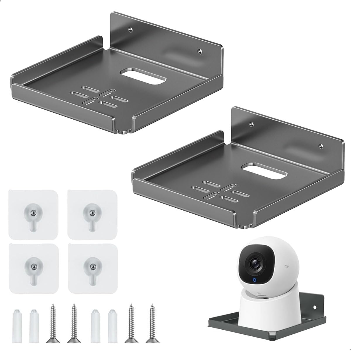 2 Pièces Support Camera Exterieur, Universel Support Cameras Fixation ...