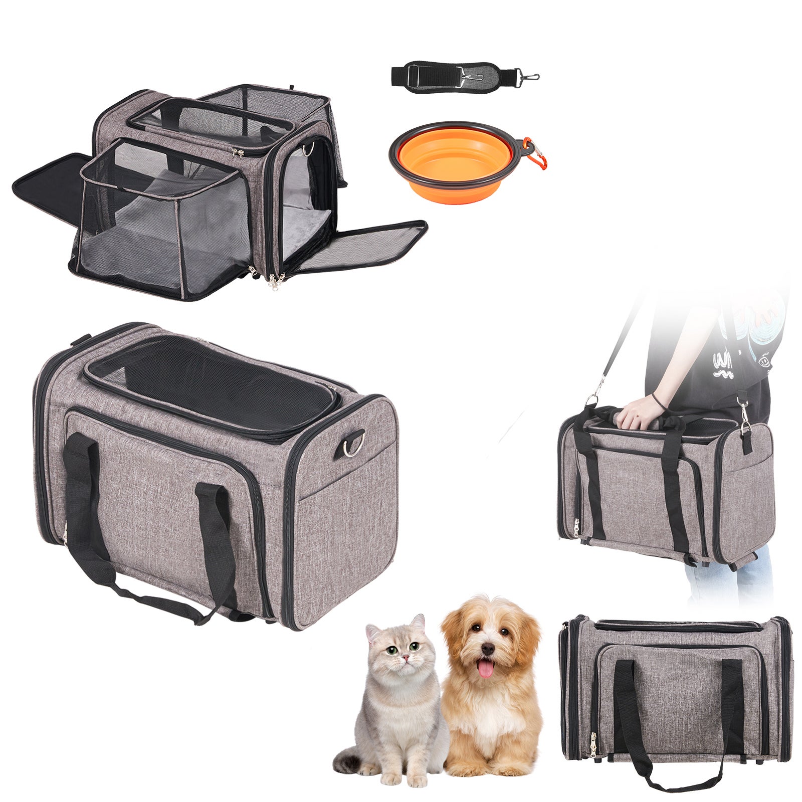 Pet Carrier Sac BandouliÃ¨re Pour Chien Tarovvoo Sac Sac Transport