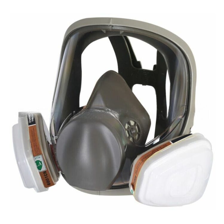 Masque complet 16 en 1 masque complet en silicone masque complet + boîte à filtre filtre en coton ensemble de 7 pièces - 2