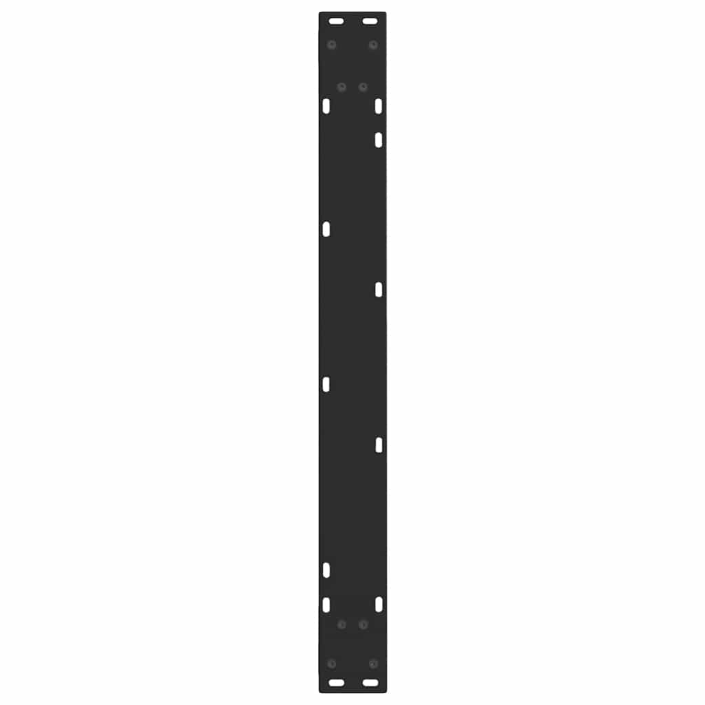 Pieds de table à manger en V 2 pièces Noir 80 x (72-73,3) cm Acier vidaXL - 7