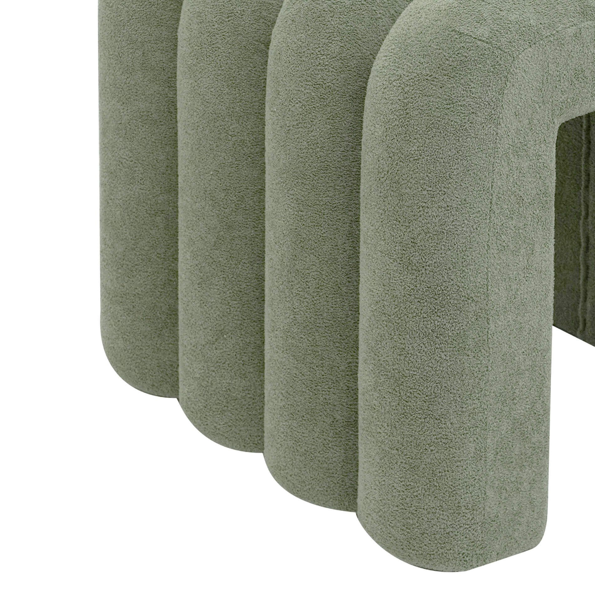 Rebecca Mobili Pouf Bamya 40x38x40 Tissu Polyester MDF Vert Foncé Moderne ENSEMBLE 2 pcs - 6
