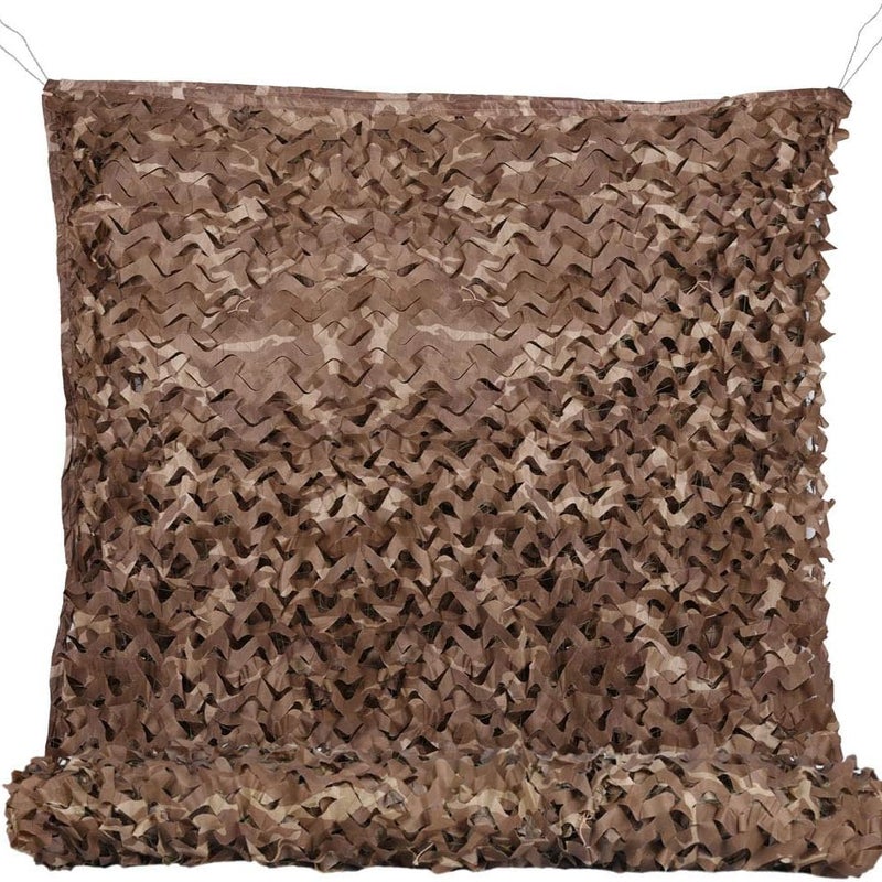 Siatka maskująca zewnętrzna, siatka chroniąca przed słońcem, 3 x 3 metry, kamuflaż pustynny