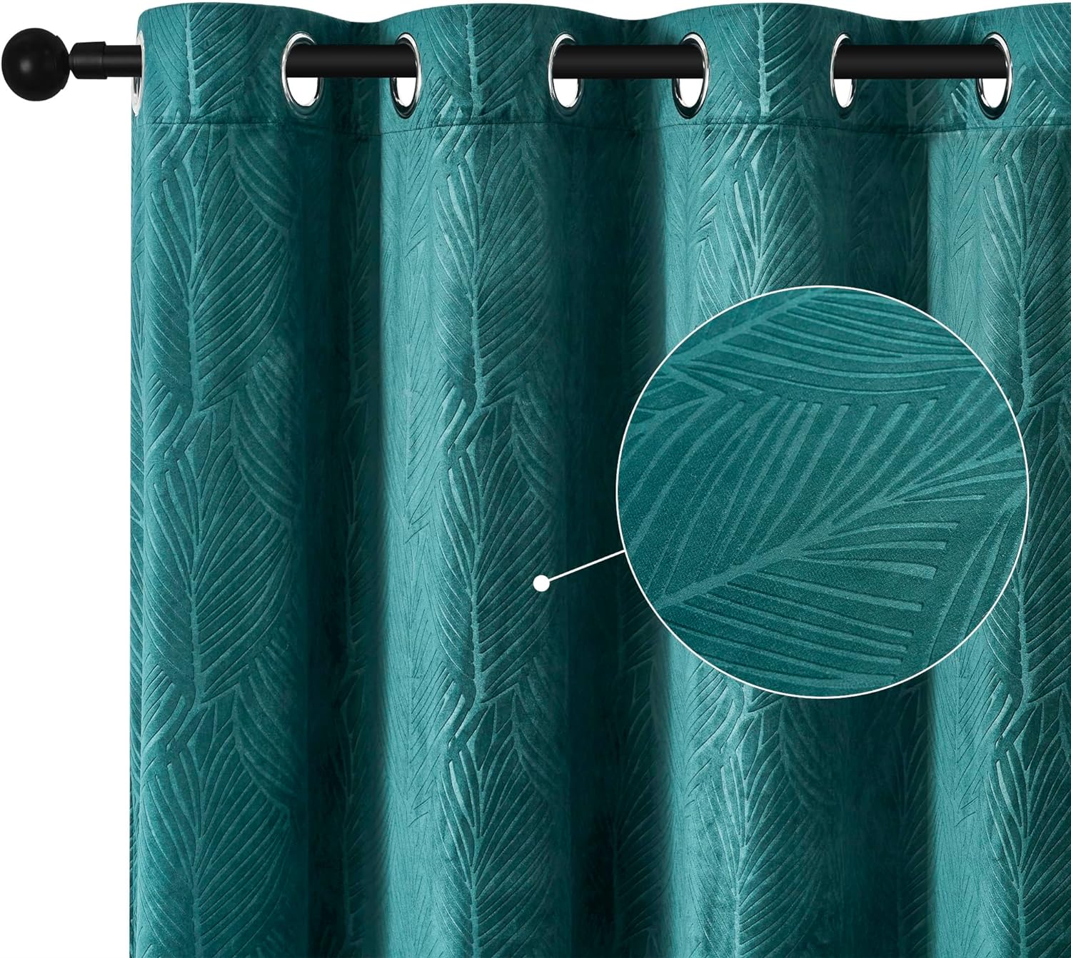WOLTU Rideau de Fenêtre Occultant, Effet Velours, 135 x 245 cm, Rideau ...