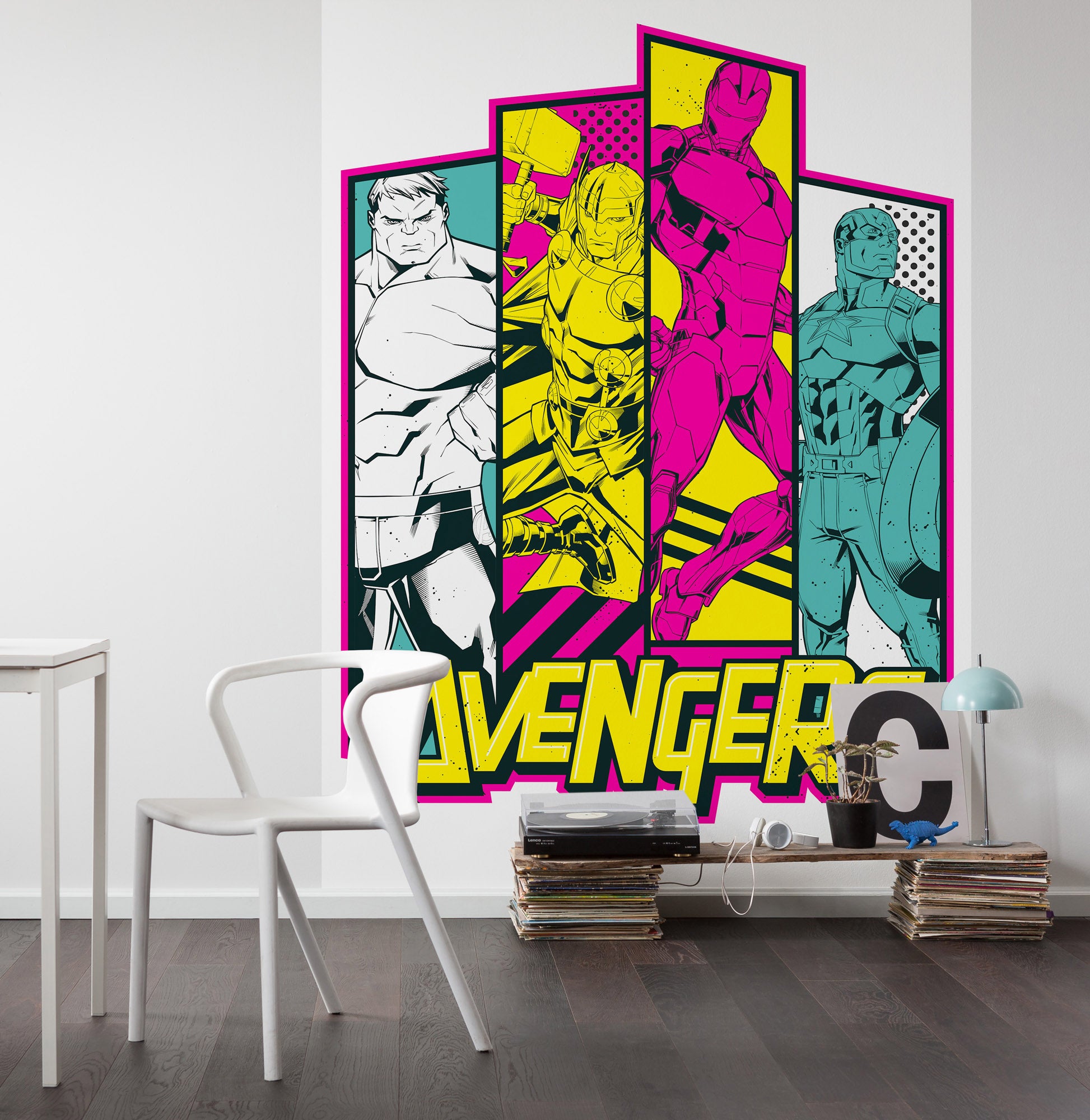 Papel pintado no tejido panorámico de komar - marvel avengers flash - talla: 200 x 280 cm