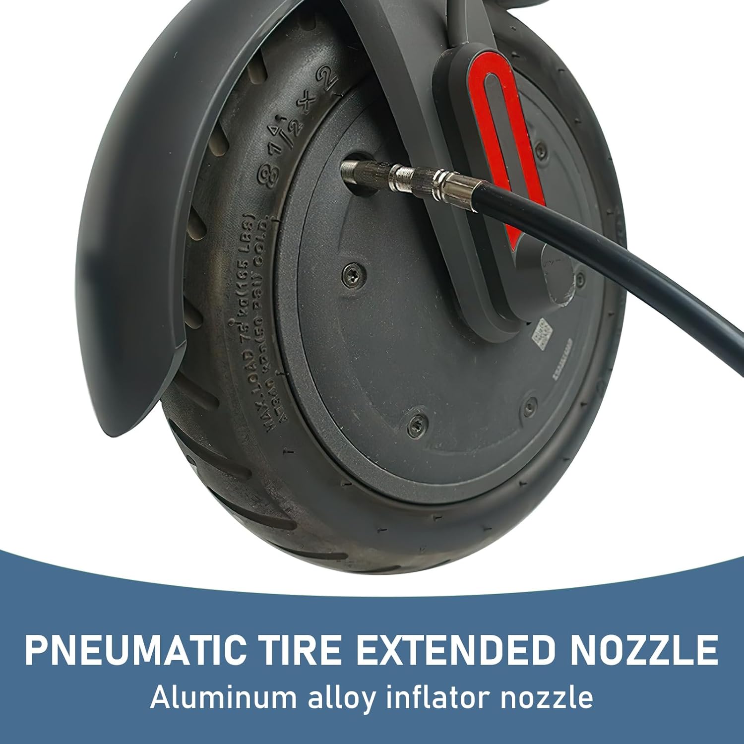 Extention de Valve de Pneu, Adaptateur de Rallonge Embout de Gonflage Trottinette Electrique en Alliage d'aluminium Rallongé de 39 MM - 6