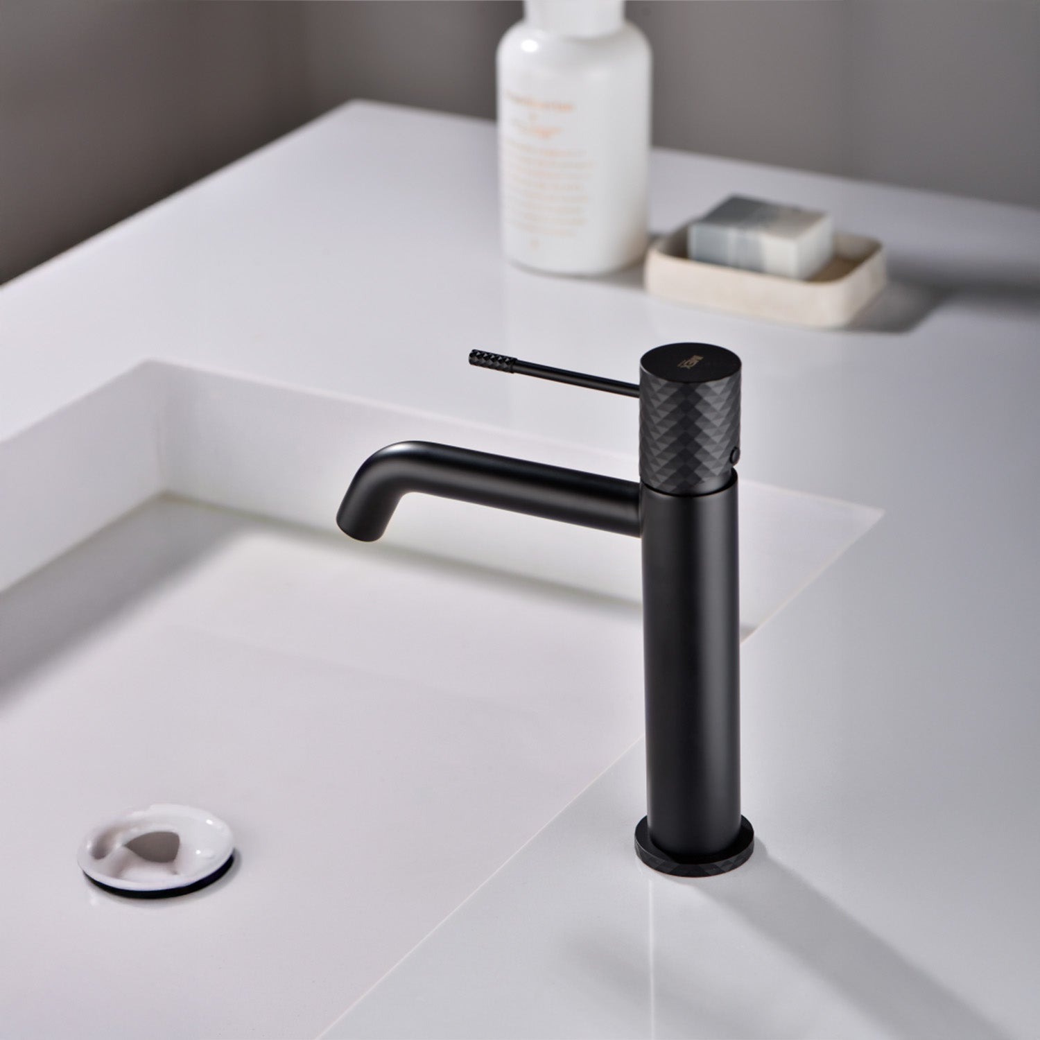 Rubinetto Moderno Per Lavabo Da Bagno, Miscelatore Monocomando In Acciaio Inox Cartuccia In Ceramica Silenziosa Acqua Caldafredda Argento 90151776