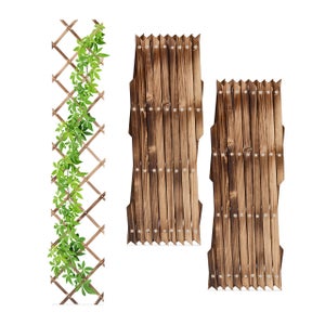 3 Treillis Pyramide En Osier Pour Plantes Grimpantes - 145cm, 115cm, 90cm - Déco Jardin