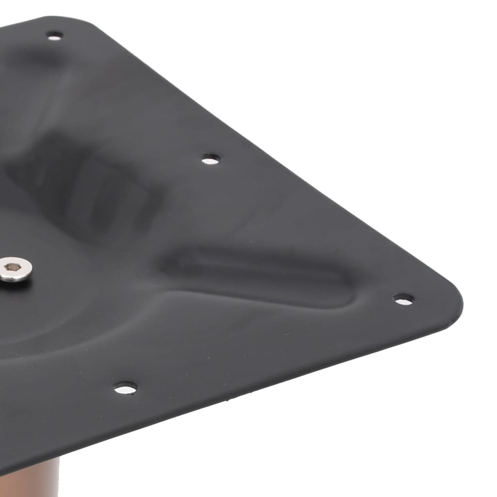 Perna de mesa bistrô em aço inoxidável latão 70x40x72 cm - COMFORTXL - 4