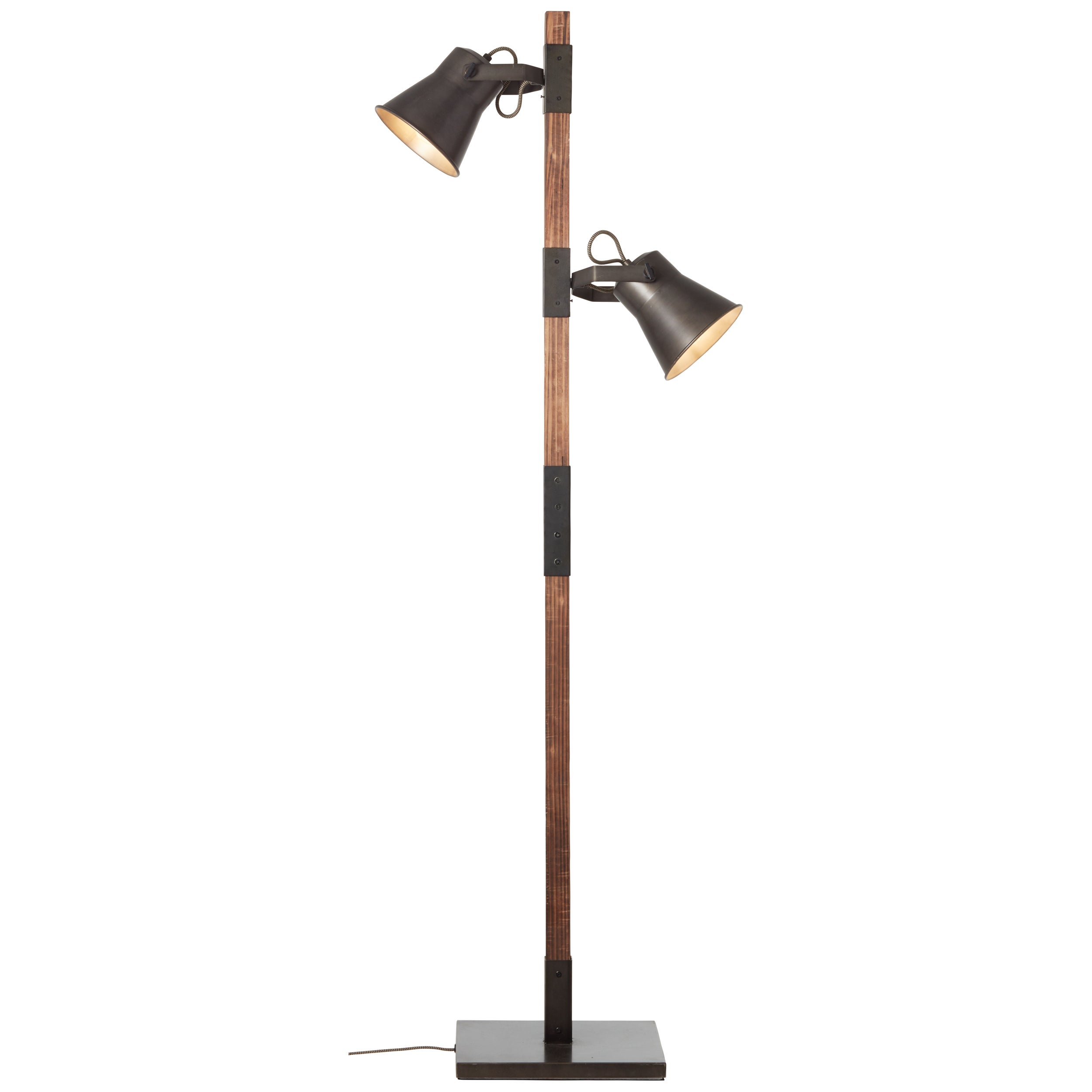 Lampa BRILLIANT, zawieszenie Southsea 33cm naturalny / czarny, 1x A60, E27, 25W, kabel można skrócić / regulowana wysokość - 3