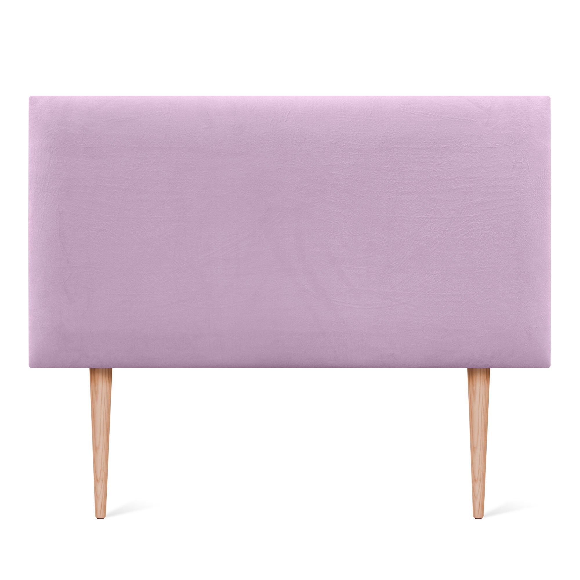 DHOME Testiera in Velluto Liscio con Gambe Camera da letto Imbottita con Testiera Imbottita Moderna di Fascia Alta (Rosa, 95x105cm) - 3