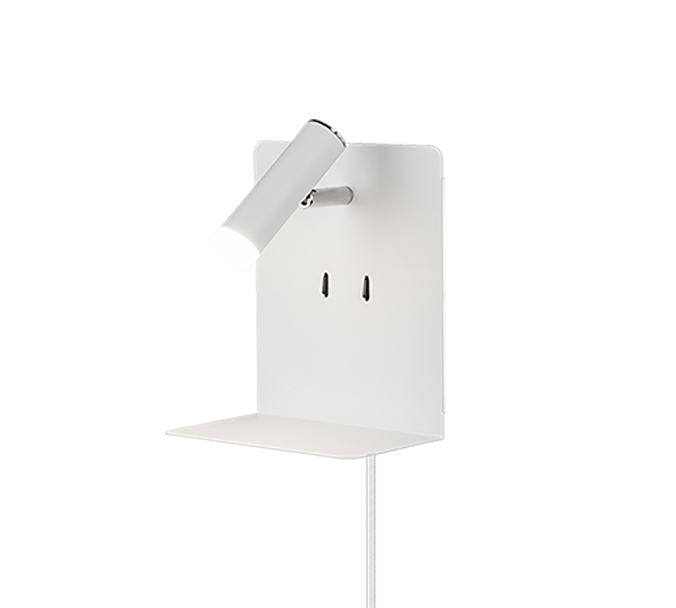 Kinkiet ścienny Element biały LED 6W 3000K 360lm wym: 20 x 16 x 16 cm metal IP20 Trio