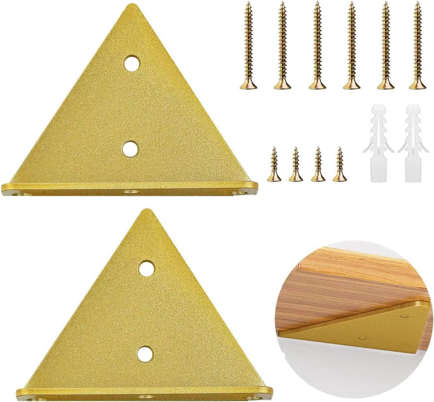 Lot De 6 Supports D'étagère Flottants De 30,5 Cm, Supports Carrés En