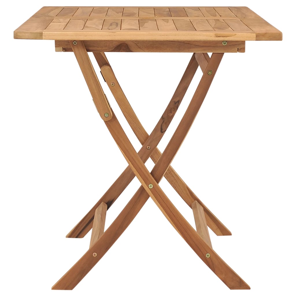 Table à manger de jardin rectangulaire en bois Marron 5 places - 8