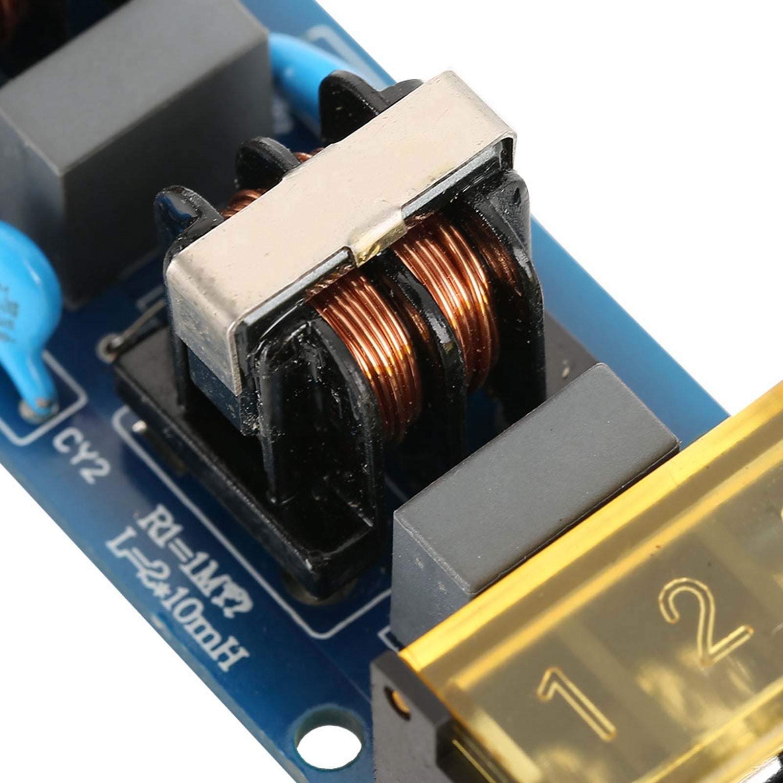 Pannello filtro passa-basso EMI ad alta frequenza a due stadi per alimentazione (6A) - 8