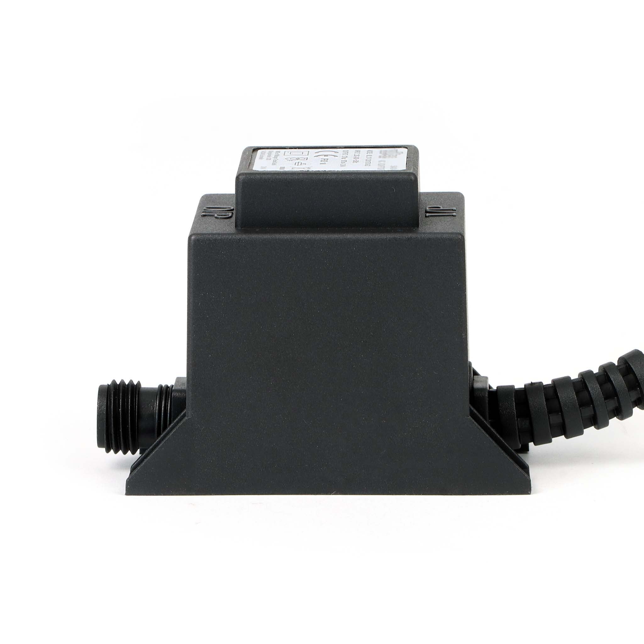 Transformateur 230 V en 12 V – 81 x 50 x 63 mm – 1800 mA 21,6 VA AC/AC – IP68 – Adapteur de Réseau Jebao avec Raccord vissé, 2 pôles –… Wiltec - 6