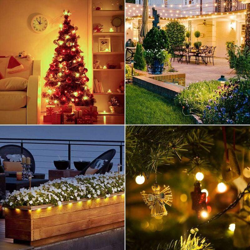 Guirlande Lumineuse - Guirlande lumineuse LED Boules Blanc Chaud ，Décoration Romantique,6M 40 Ampoules， - 5