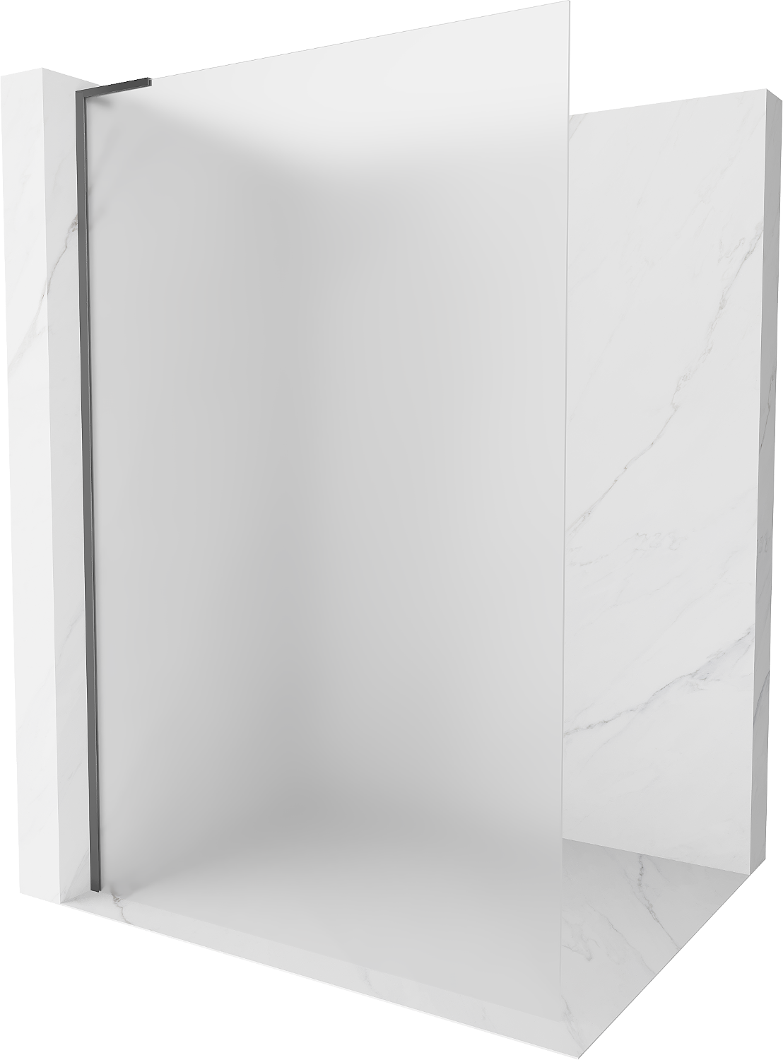 Mexen Kioto L ścianka prysznicowa Walk-in 70 x 200 cm, szron, gun metal - 800-070-103-95-30