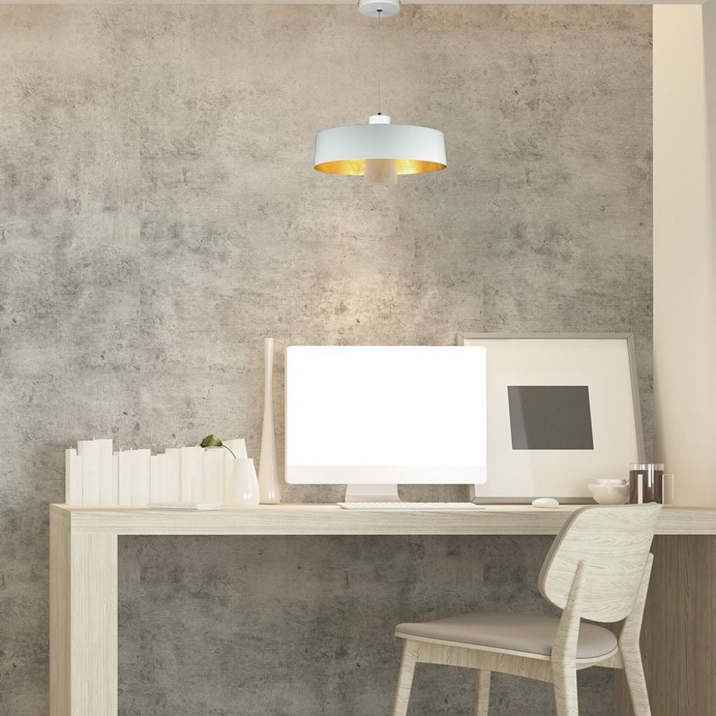 Żyrandol LED z metalową misą 7W, biały 4000K - 5