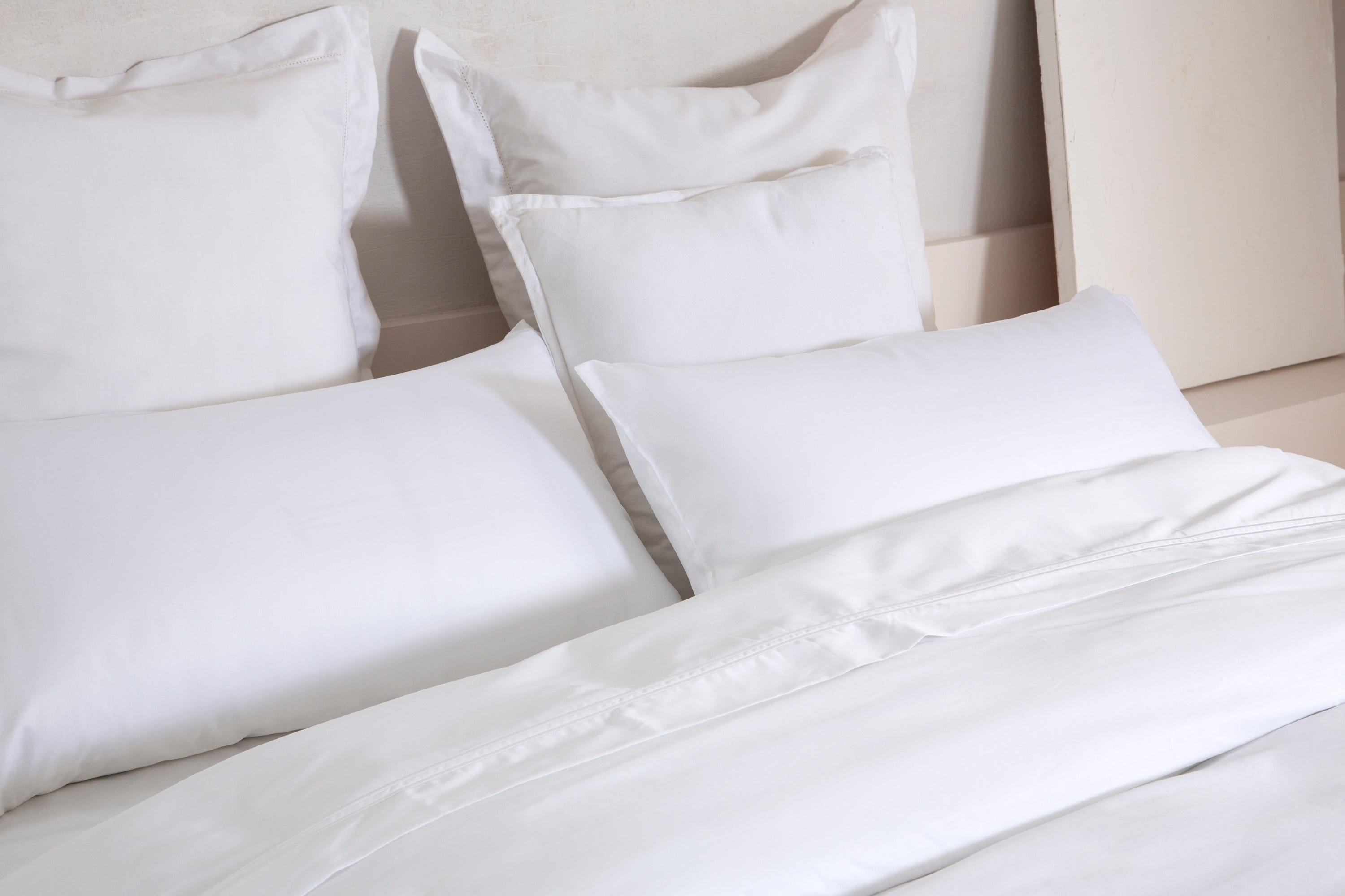 Lençol de cima Bordón INSPIRE algodão 400 fios branco cama 150 cm - 2