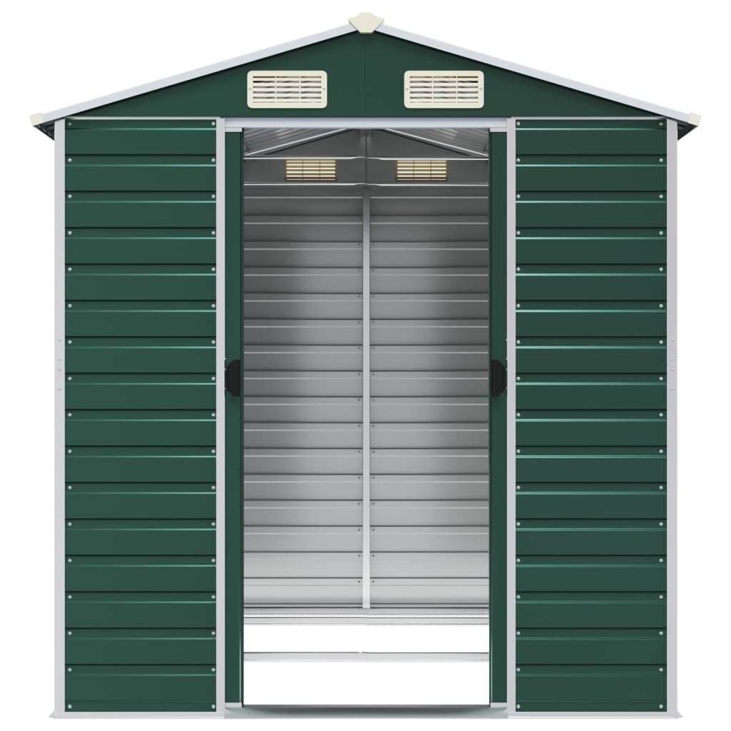 Maison Exclusive - Abri de jardin vert 191x215x198 cm acier galvanisé - 5