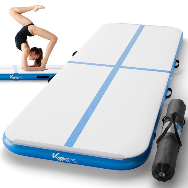 Tapis De Gymnastique Gonflable ROMELANDS – 3m/4m/5m, épaisseur 10 Cm, Avec Pompe électrique, Pour Yoga, Gym, Entraînement à Domicile