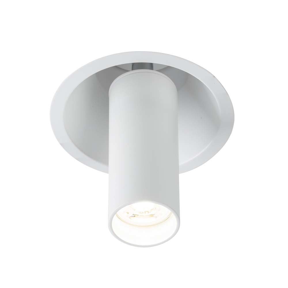 Oprawa sufitowa wpuszczana Yakumo biała 1xGU10x4W okrągła ruchoma IP20 wym: 15 x 11 x 8 cm metal Shilo