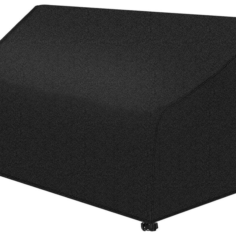 Pokrowiec na ławkę ogrodową - Pokrowiec na meble ogrodowe - Wodoodporny - Tkanina Oxford 210D - Czarny - 224 x 83 x 84 cm