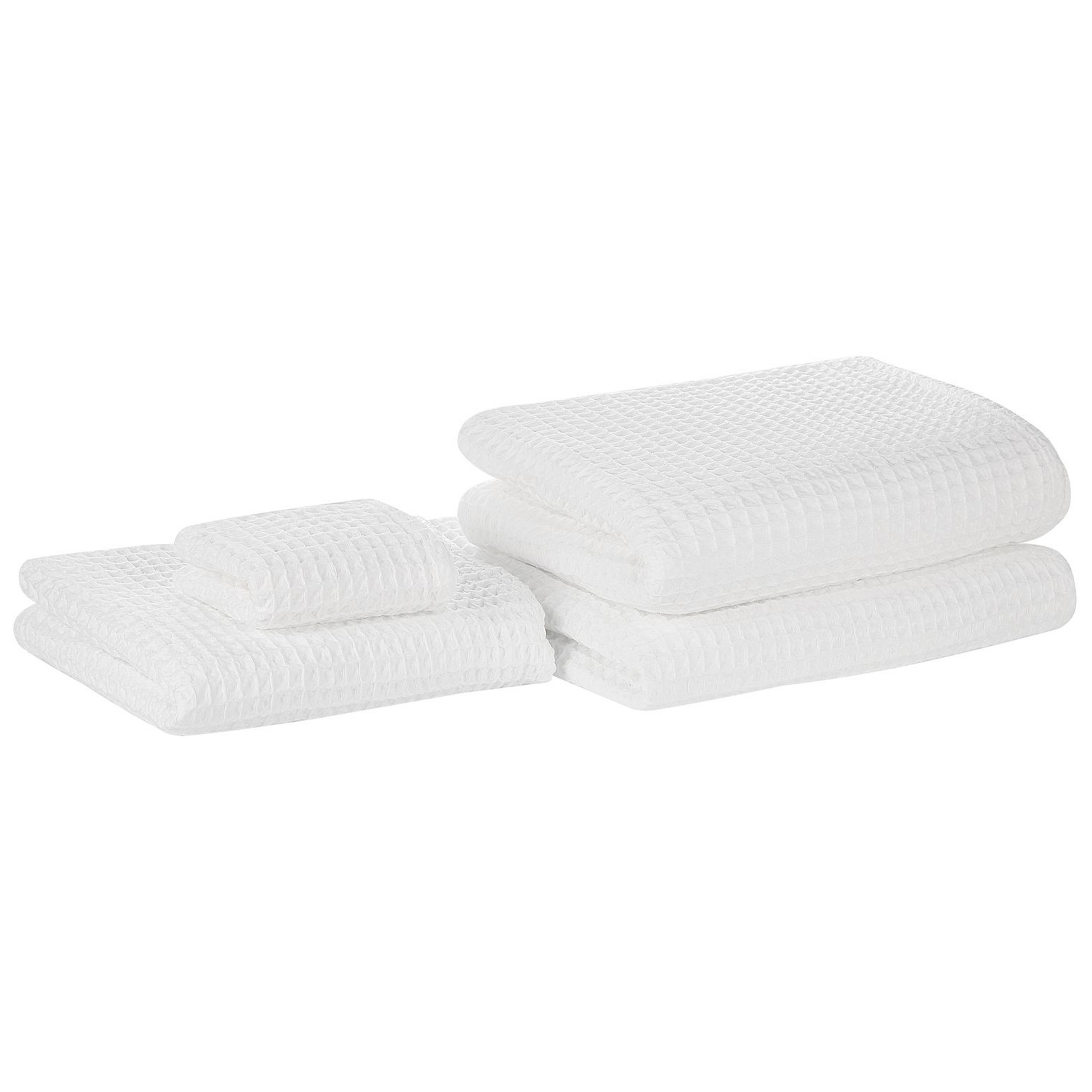 Set Di 4 Asciugamani In Puro Cotone Per Mani E Viso – Verde Chiaro, Morbidi E Assorbenti, 28x43 Cm - 5