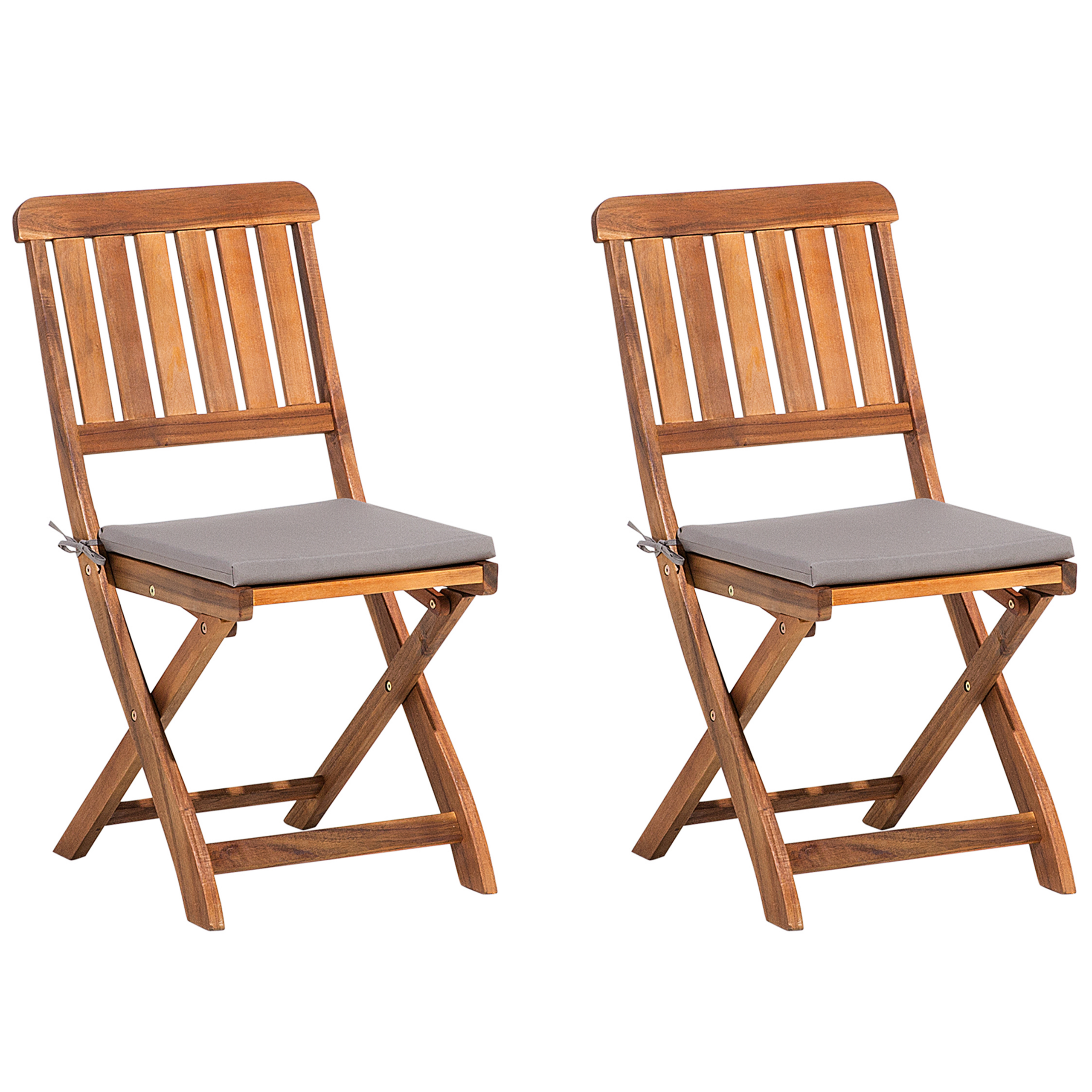 Lot De 2 Chaises Jardin Rotin Synthétique Empilables Avec Accoudoirs - Marron Cadre Métal Robuste