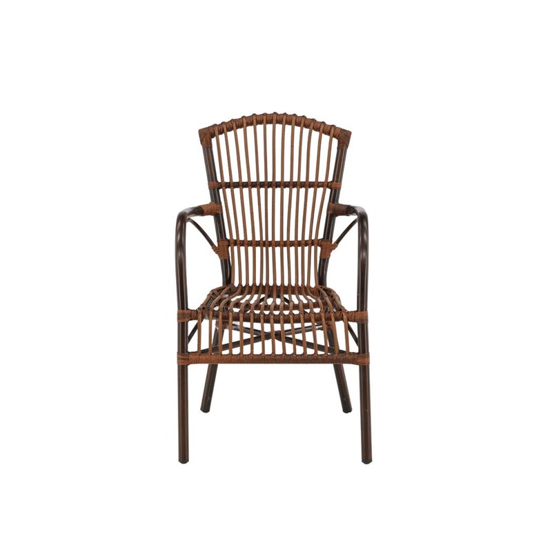 Galera krzesło ogrodowe ogrodowe brązowy.