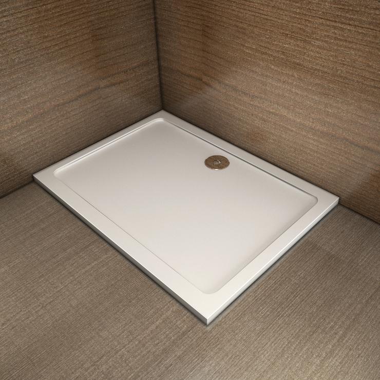 Aica Douche Italienne Receveur 100x70cm Avec Porte De Douche Pivotante 100cm Hauteur 197cm - 4