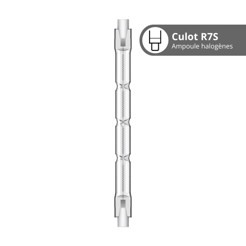 Xanlite - Lot de 2 ampoules halogènes culot R7S, 118mm, 2200 Lumens, équivalence 138 W, 2900 Kelvins, Dimmable - PACK2HR7S118118W - 3