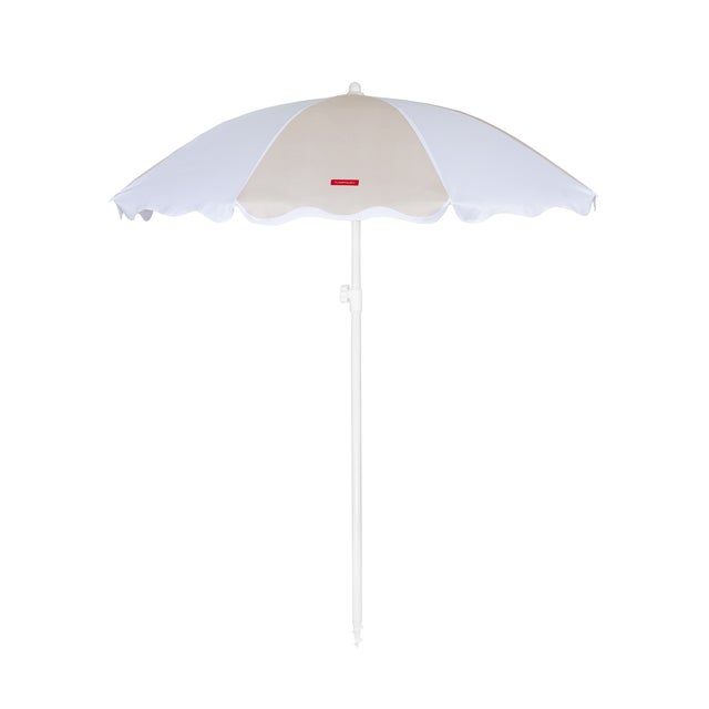 Flamingueo Sombrilla Playa Bicolor Parasol Terraza Jardin UPF+50 210 x 160 cm Beige