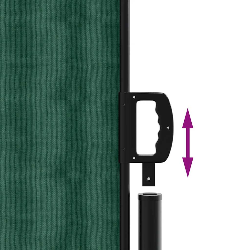 vidaXL Auvent latéral rétractable vert foncé 220x300 cm - 5