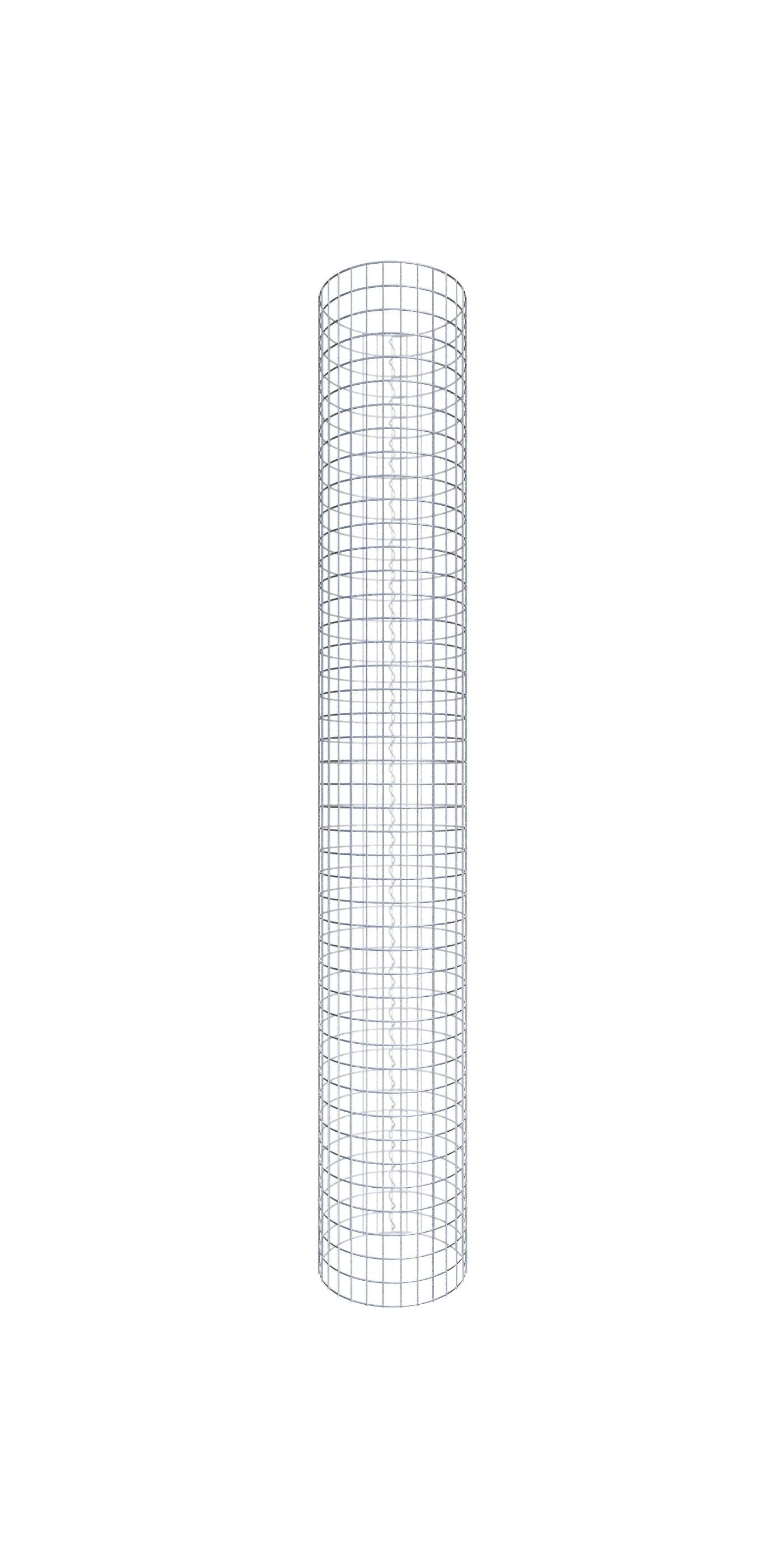 Kolumna gabionowa średnica 47 cm MW 5 x 5 cm okrągła - wysokość: 220 cm