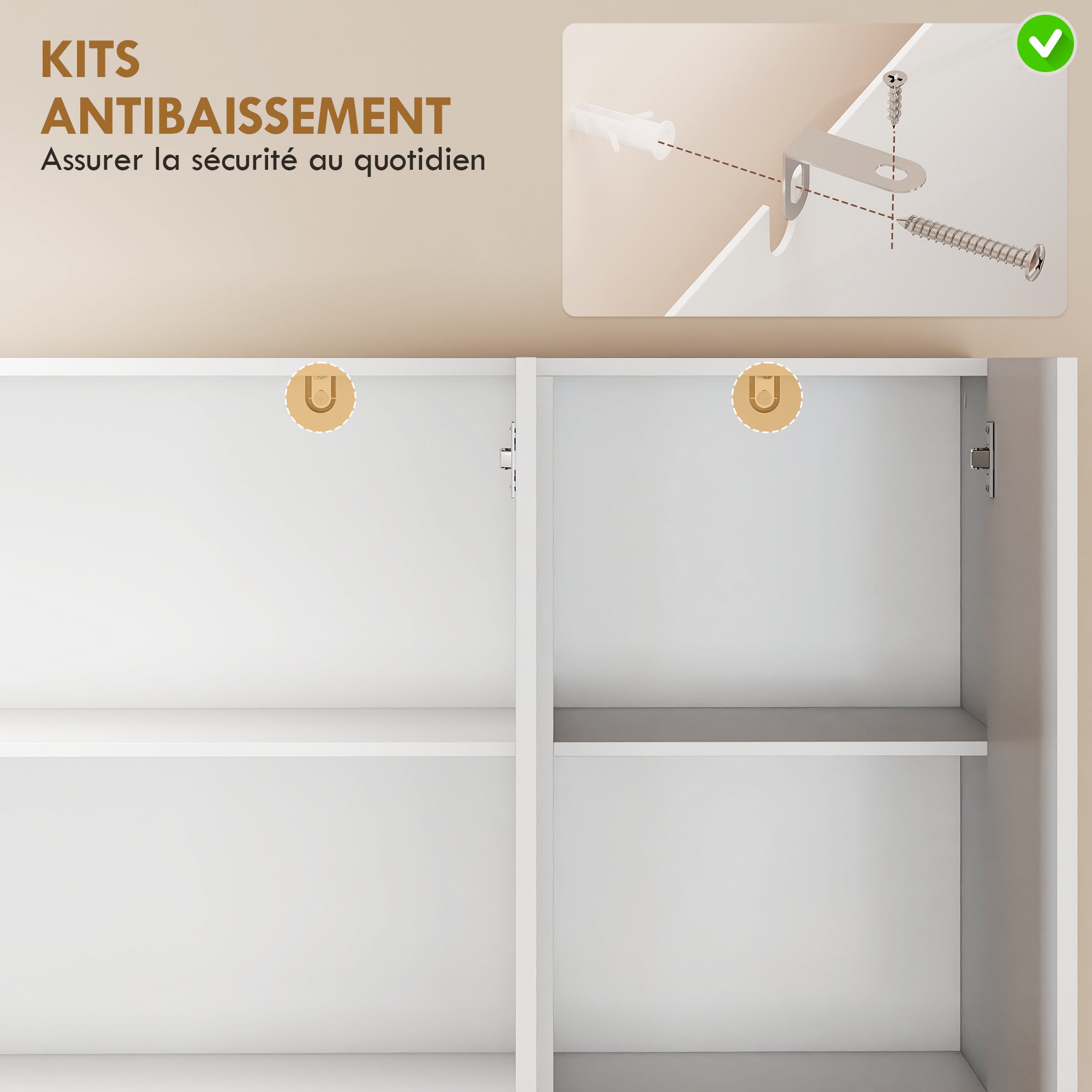 Armoire de cuisine MDF HOMCOM - 8