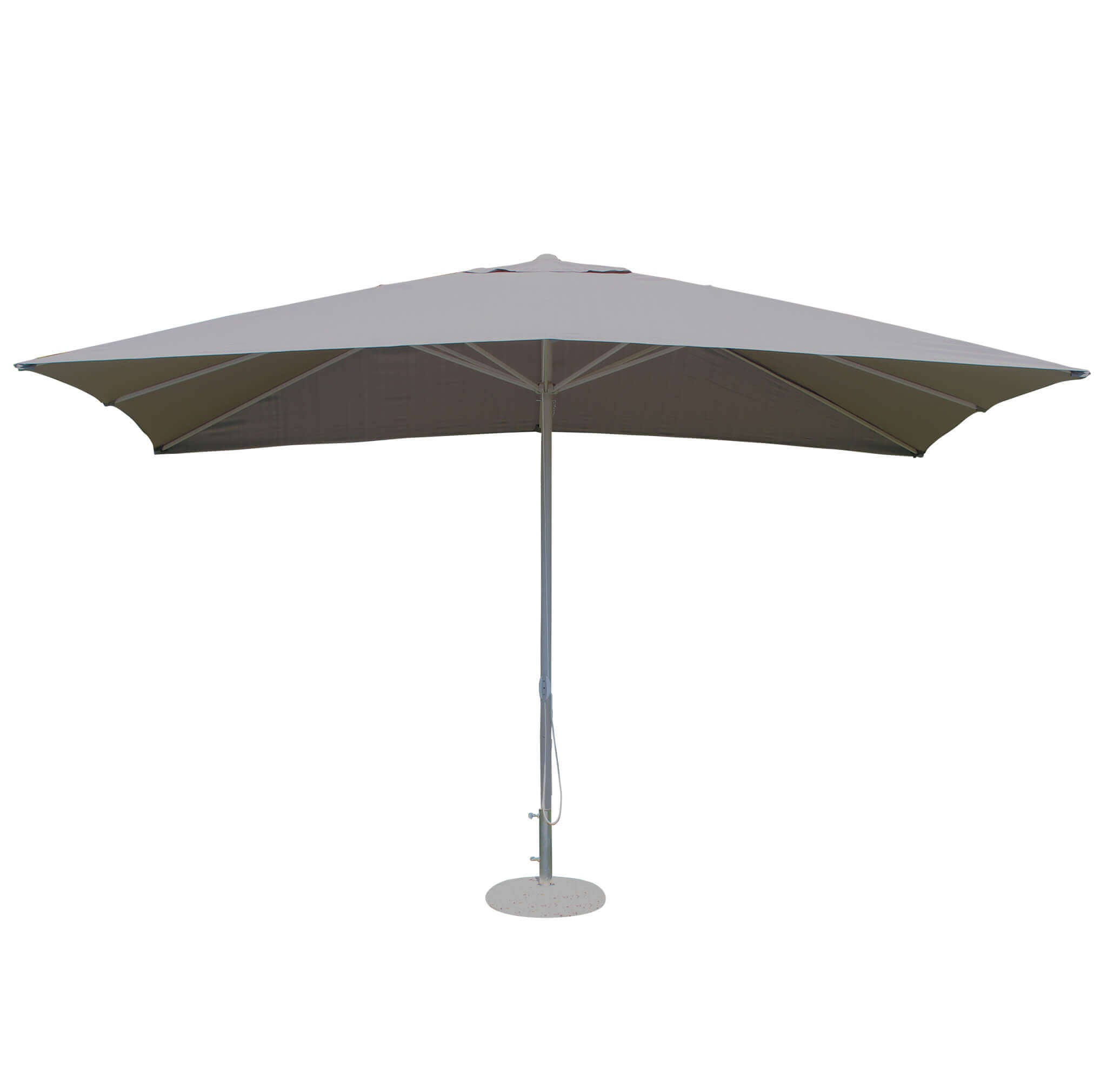 Parasol Extérieur Carré 2x2 M Outsunny - Toile Polyester Anti-UV, Poteau Pointu, Portable Et Réglable