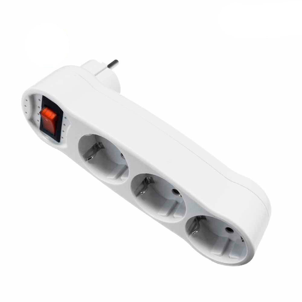FICHA TRIPLA COM INTERRUPTOR 4,8mm (RETRACTILADO) EDM - 3