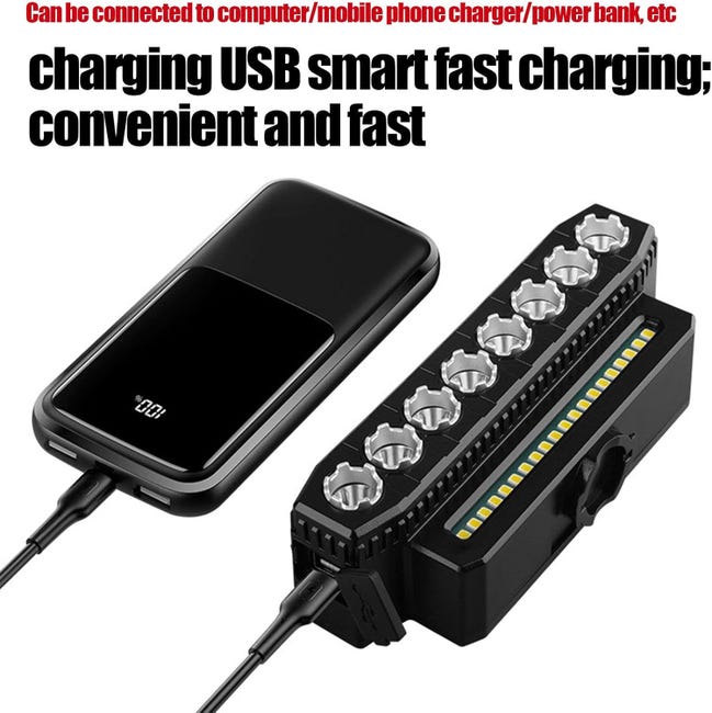 FAHEFANA LED Luiere Velo, Lapada Velo Anteriore e Posteriore USB Ricaricabile, IPX5 Alluinio FAHEFANA LED Luiere Velo, Lapada Velo Anteriore e Posteriore USB Ricaricabile, IPX5 Alluinio