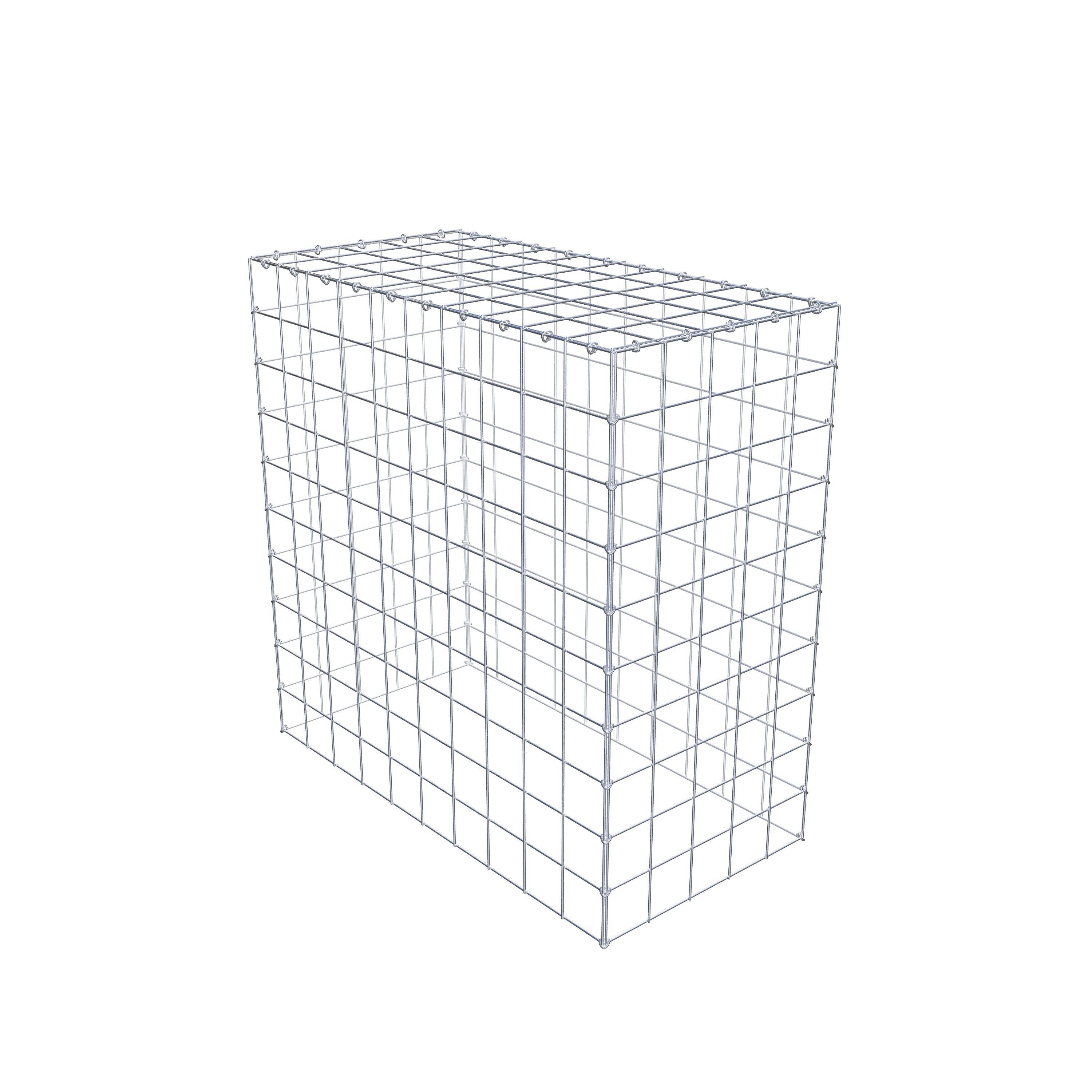 Gavión para apilar en acero galvanizado 100x100x50cm (LxAxP), malla 10 x 10cm, Anillo en C, sin rejilla inferior - 6