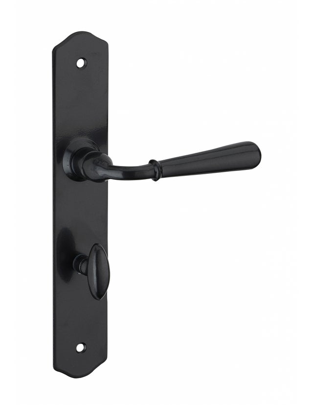 THIRARD - Ensemble de poignées pour salle de bain/bain Charon à condamnation, carré 7mm, entr'axes 195mm, acier patiné - THIRARD