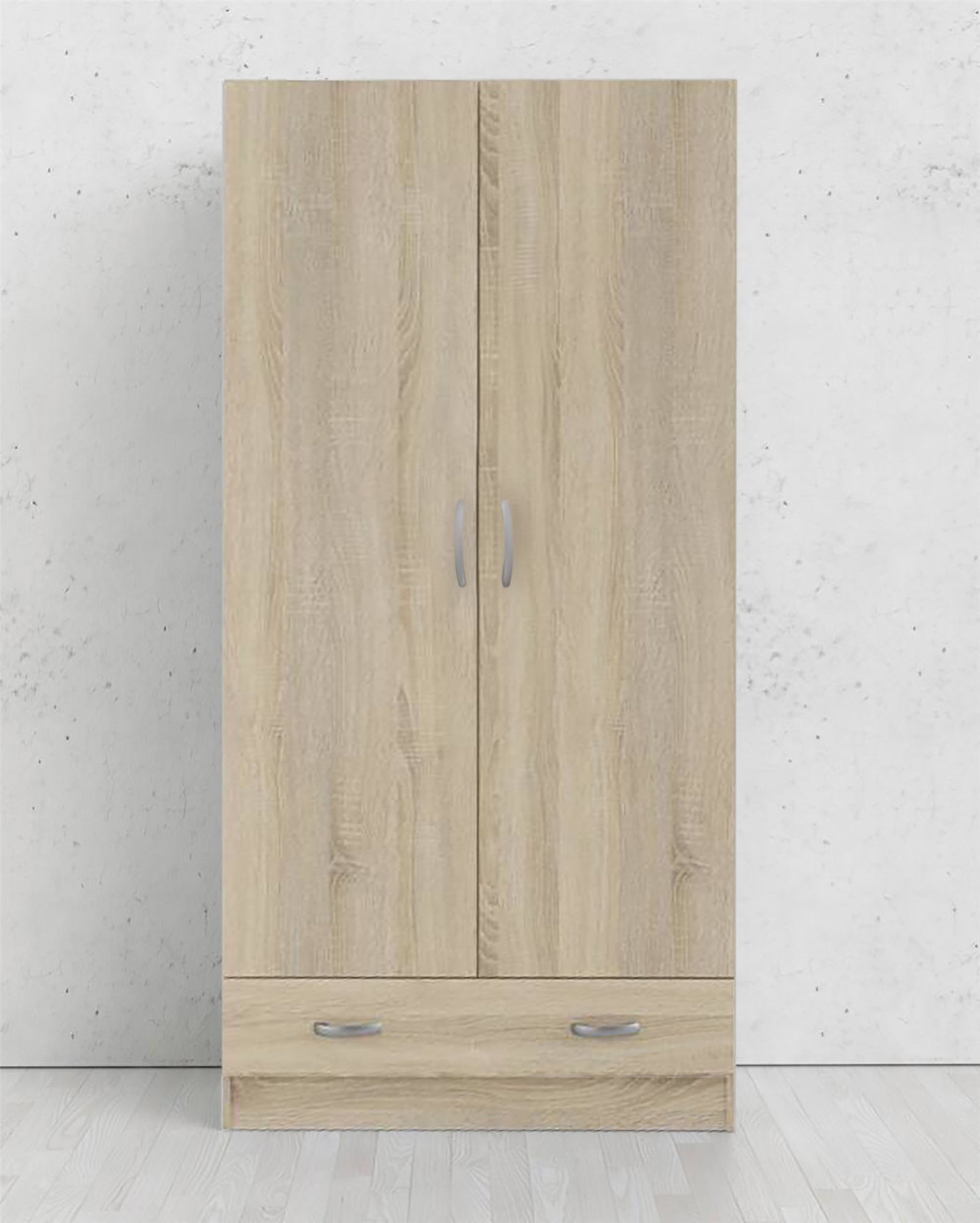 Garde-robe 2 portes Amylya, Meubles de chambre, Penderie de plain-pied ...